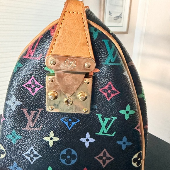 LV Multicolor Monogram Handbag speedy gold - Picture 7 of 12